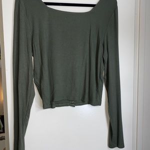 Green long sleeve shirt!